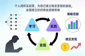 个人闭环实战营,为自己建立稳定变现的基础,全面建立你的商业逻辑思维-则成副业项目资源站