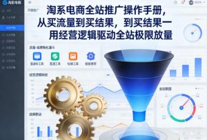 淘系电商全站推广操作手册，从买流量到买结果一用经营逻辑驱动全站极限放量-则成副业项目资源站