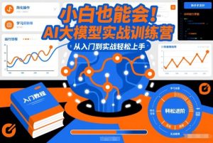 小白也能会！AI大模型实战训练营，从入门到实战轻松上手-则成副业项目资源站