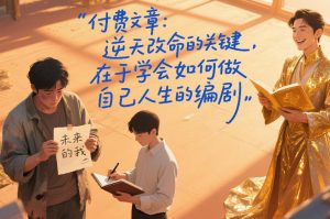 付费文章：逆天改命的关键，在于学会如何做自己人生的编剧-则成副业项目资源站