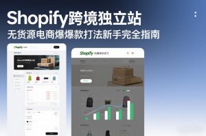 Shopify跨境独立站无货源电商爆款打法新手完全指南-则成副业项目资源站