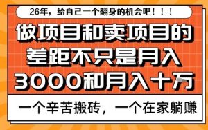 为什么卖项目能轻松月入10个W，而做项目却真正賺不到什么钱？原因竟然是这个！【揭秘】-则成副业项目资源站