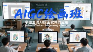 AIGC绘画班，掌握主流Ai绘画软件的应用（Stable Diffusion x Midjourney x Fooocus）-则成副业项目资源站