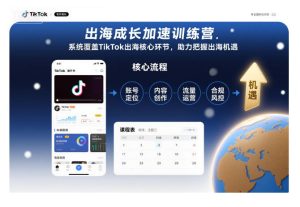 出海成长加速训练营，系统覆盖TikTok出海核心环节，助力把握出海机遇（更新）-则成副业项目资源站