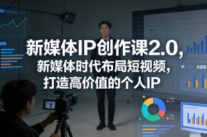 新媒体IP创作课2.0，新媒体时代布局短视频，打造高价值的个人IP-则成副业项目资源站