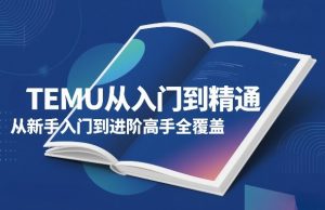 TEMU从入门到精通，从新手入门到进阶高手全覆盖-则成副业项目资源站