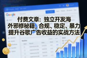 付费文章：独立开发海外邪修秘籍，合规、稳定、暴力提升谷歌广告收益的实战方法-则成副业项目资源站
