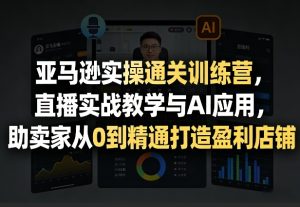 亚马逊实操通关训练营，直播实战教学与AI应用，助卖家从0到精通打造盈利店铺（更新3月）-则成副业项目资源站