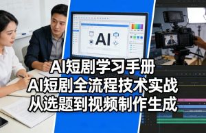 AI短剧学习手册，AI短剧全流程技术实战，从选题到视频制作生成-则成副业项目资源站