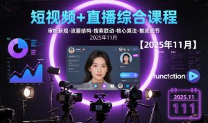 短视频+直播综合课程，审核新规-流量结构-搜索联动-核心算法-推流细节【更新3月】-则成副业项目资源站