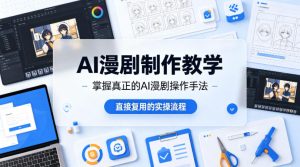 AI漫剧制作教学，带你掌握真正的AI漫剧操作手法，直接复用的实操流程-则成副业项目资源站