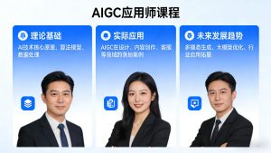 AIGC应用师课程,覆盖了AI技术的理论基础、实际应用、以及未来发展趋势-则成副业项目资源站