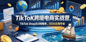 TikToK跨境电商实战营,TikTok Shop从0到爆单,2026出海夺金-则成副业项目资源站