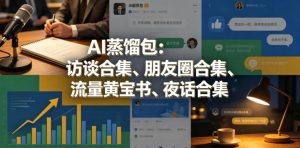 AI蒸馏包:访谈合集、朋友圈合集、流量黄宝书、夜话合集【文档】-则成副业项目资源站