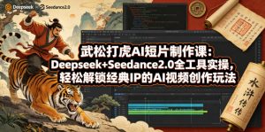 武松打虎AI短片制作课:Deepseek+Seedance2.0全工具实操,轻松解锁经典IP的AI视频创作玩法-则成副业项目资源站
