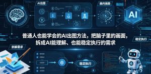 普通⼈也能学会的AI出图⽅法,把脑子里的画面,拆成AI能理解、也能稳定执行的需求【文档】-则成副业项目资源站