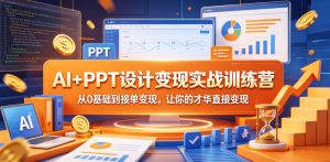 AI+PPT设计变现实战训练营，从0基础到接单变现，让你的才华直接变现-则成副业项目资源站
