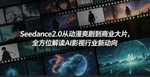 Seedance2.0从动漫爽剧到商业大片,全方位解读AI影视行业新动向-则成副业项目资源站