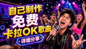 零基础AI制作免费卡拉OK视频教程，从歌曲生成、音轨分离到字幕制作、视频导出，手把手教学-则成副业项目资源站