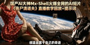 国产AI大神Mx-Shell火爆全网的AI短片《丧尸清道夫》直播教学回放+提示词-则成副业项目资源站