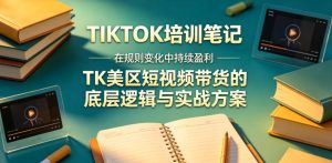 视界跨境TIKTOK4月17培训笔记，在规则变化中持续盈利，TK美区短视频带货的底层逻辑与实战方案【文档】-则成副业项目资源站