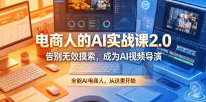 电商人的AI实战课2.0,告别无效摸索,成为AI视频导演,全能AI电商人,从这里开始-则成副业项目资源站