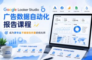 Google Looker Studio广告数据自动化报告课程,成为更专业不被报告折磨的优化师-则成副业项目资源站