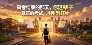付费文章：高考结束的那天，你这辈子真正的考试，才刚刚开始-则成副业项目资源站