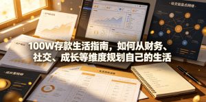 付费文章:100W存款生活指南,如何从财务、社交、成长等维度规划自己的生活-则成副业项目资源站